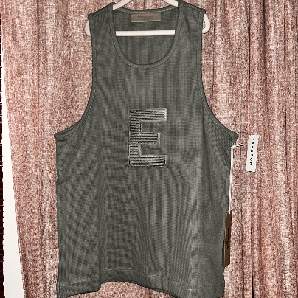 Fear Of God Essentials Drop2 SS23 Tank Top Women's Haze Blue NWT!!